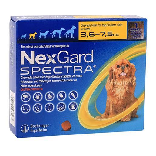 NexGard Spectra Chewable Tablet for Small Dogs (3.6–7.5 kg)